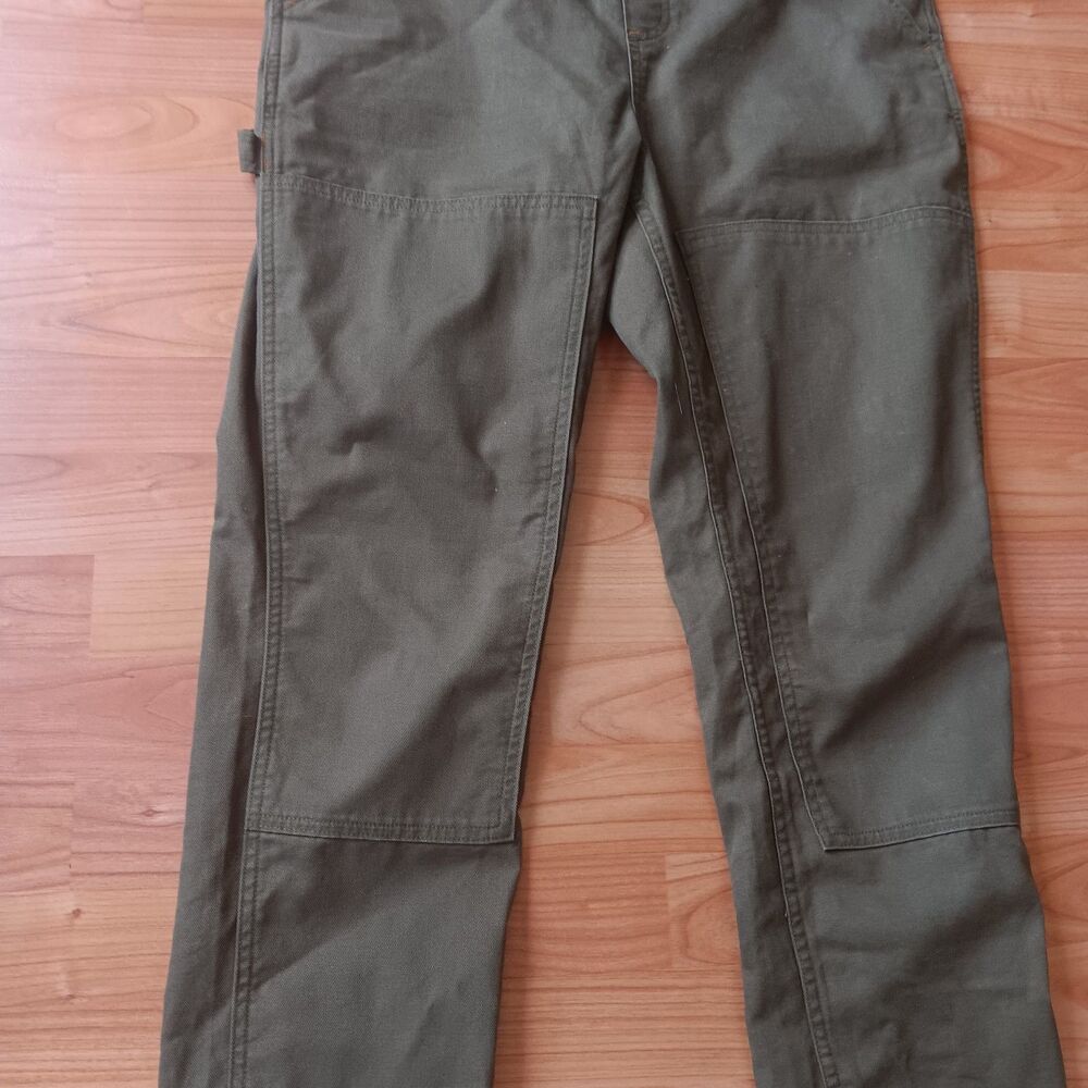 REI Co-op Women 8 Canvas Double Knee Workwear Utility Overalls Straight Leg - Picture 4 of 9